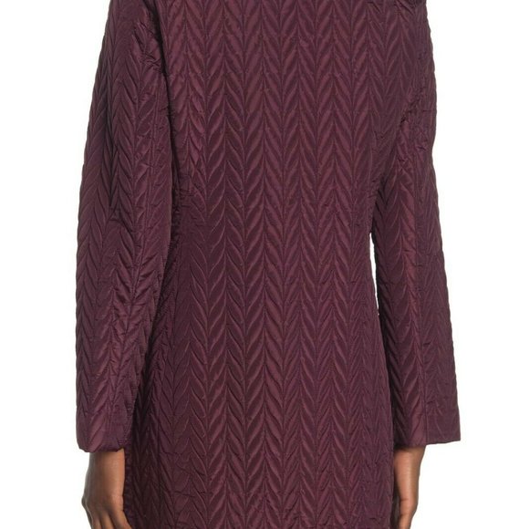 Kate Spade Quilted Snap Button Jacket Coat Red XS - Picture 2 of 12